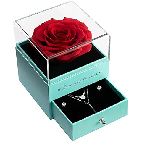 Sunia Eternal Rose for Women, Preserved Real Rose Gifts for Love, Roses Last Forever for Wife Mum Girlfriend on Christmas Birthday Anniversary Cover