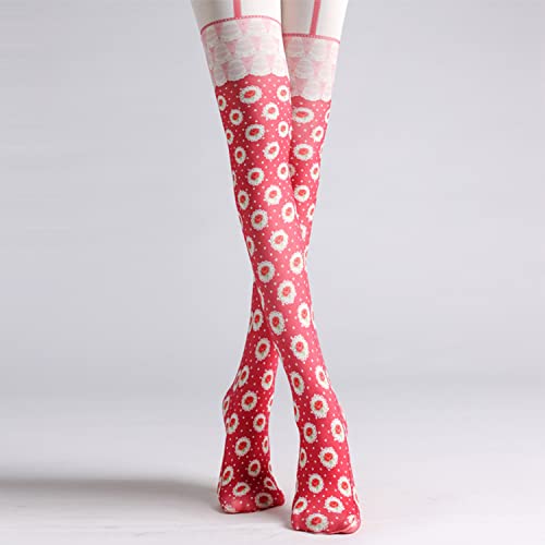 Image of Sahabowi Women Tights, Opaque High Waist Pantyhose, Vintage Control Top Stockings