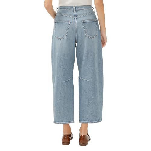 Silver Jeans Co. Women's High Rise Tapered Barrel Leg Jeans3