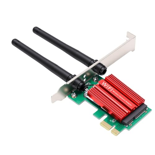 Tarjeta WiFi PCIE para PC de Escritorio, Adaptador Inalámbrico de Banda Dual 600Mbps con 2.4G y 5G, Plug and Play para Windows 11, 10, 8, 7 miniatura 1