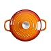 Crock-Pot Artisan Round Enameled Cast Iron Dutch Oven, 5-Quart, Sunset Orange