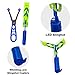 Slingshot Flying with LED Lights Glow The Dark Party,12 Launchers + 12 LED Helicopters,Slingshot Amazing Arrow Helicopter Glow Supplies for Kids (24 Pieces)