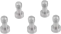 Vista 1 de CAMVATE Adaptador de tornillo de cámara de 1/4"-20 con cabeza hexagonal para placa base de trípode (5 piezas) - 2550