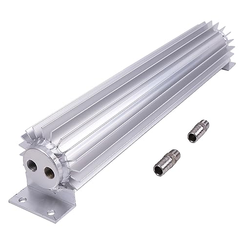 Image of AIVWUMOT 15 inch Finned Aluminum Dual Pass Transmission Trans Oil Cooler