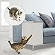Katze Kratzmatte Kratzfolie Katzen Selbstklebend Kratzbretter Wand, 30 X 200 cm Kratzmatte Schneidbar Kratzpads für Katzen, Kratzpappe Katze, Katze Wand Möbel, Kratzbäume und Couch Schutz, Weiß (Weiß)
