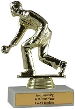 Bocce Ball Trophy - 5" Economy Style