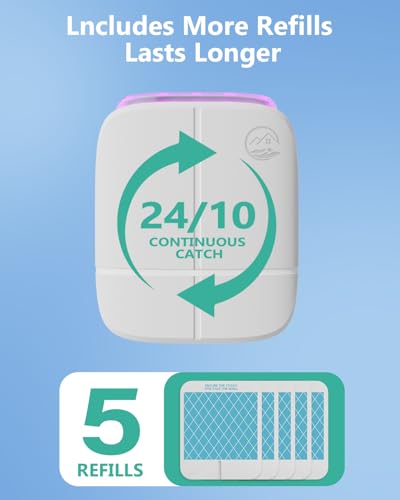 46% Off Mosiller Flying Insect Trap - Plug-in UV Light Sticky Board