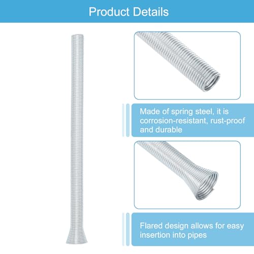 Ressort de courbure pour tuyau 1,6 cm afin de cintrer l'aluminium et l'acier uxcell
