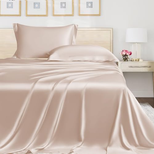 LINENWALAS Organic Vegan Bamboo Flat Sheet Only, Softest