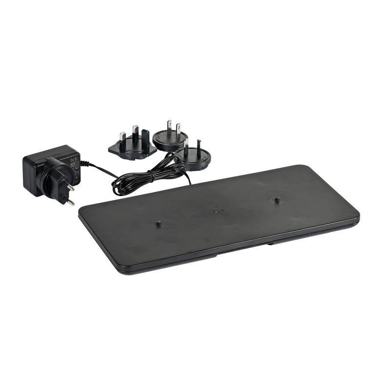 3x DUNI LED-Ladestation 29 x 14,5 cm Schwarz