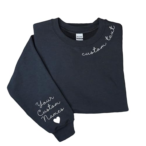 coreus Customized Sweatshirts for Men and Women with Text Personalized Mens Crewneck Sweatshirts for Christmas