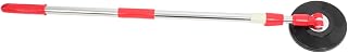 GARVALON Mango De Fregona Con Disco Plástico De Limpieza Telescópico De Inoxidable Para Mopa Giratoria Accesorios De Limpieza De Pisos Color Rojo