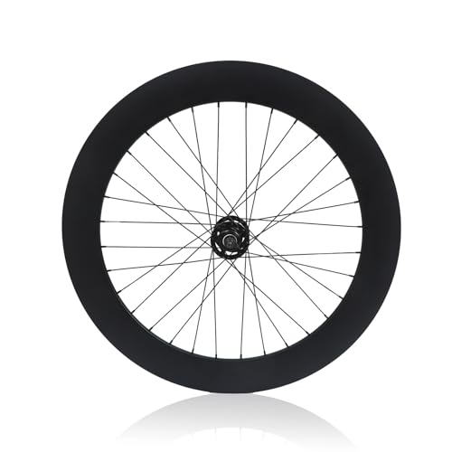 Set Di Ruote Per Bici A Scatto Fisso 700C Altezza 70mm Lega Di Alluminio Bici Da Pista Ruote Anteriori E Posteriori 100/120mm Freno V-Brake Mozzi Con Cuscinetti(Front)