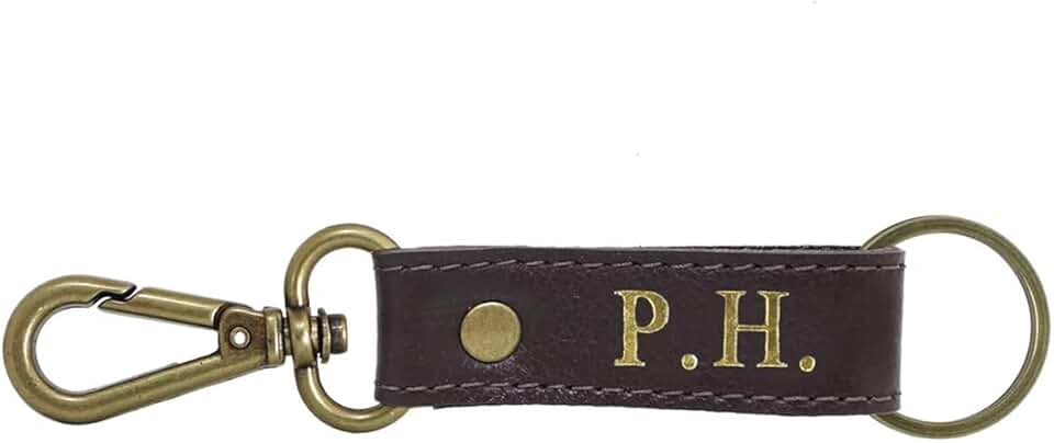 Chaveiro Home em Couro legítimo Masculino Personalizado