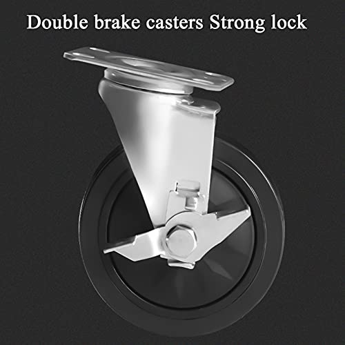 Hochleistungsstahl Abschließbares Schiebewerkzeug 7-Schubladen-Truhe Rollender Werkzeugwagenschrank mit Rädern und Schließsystem für Garagenlagerung Belastbar 330 Pfund (Rot) (Color : Black) – Bild 7