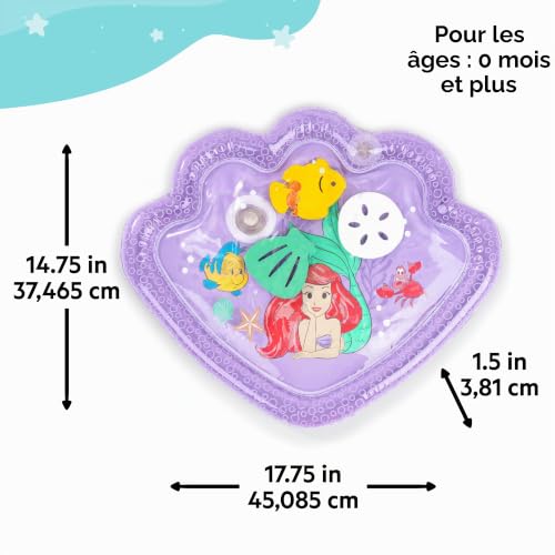 DISNEY BABY ARIEL Tapis d'eau pour bébé jeu sensoriel et d'éveil​ gonflable facile à nettoyer pliable jouets dès la naissance - vue 6