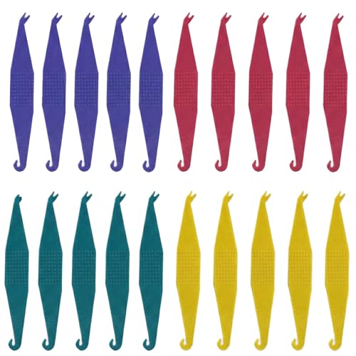 SWYZOR Elastique Dentaire Crochet, 20 Pièces Orthodontique Crochet de Corde Elastique,Attaches Orthodontiques élastiques Jetables en Plastique,pour Appareils...