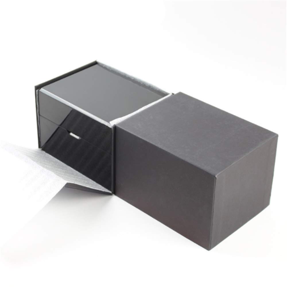 Cajas de Relojes Negro laca del piano lacado 1 Caja de reloj almacenamiento caja regalo para Cumpleaños Navidad