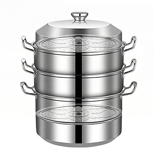 Marmite à vapeur marmite à soupe en acier inoxydable épaissi 28 cm