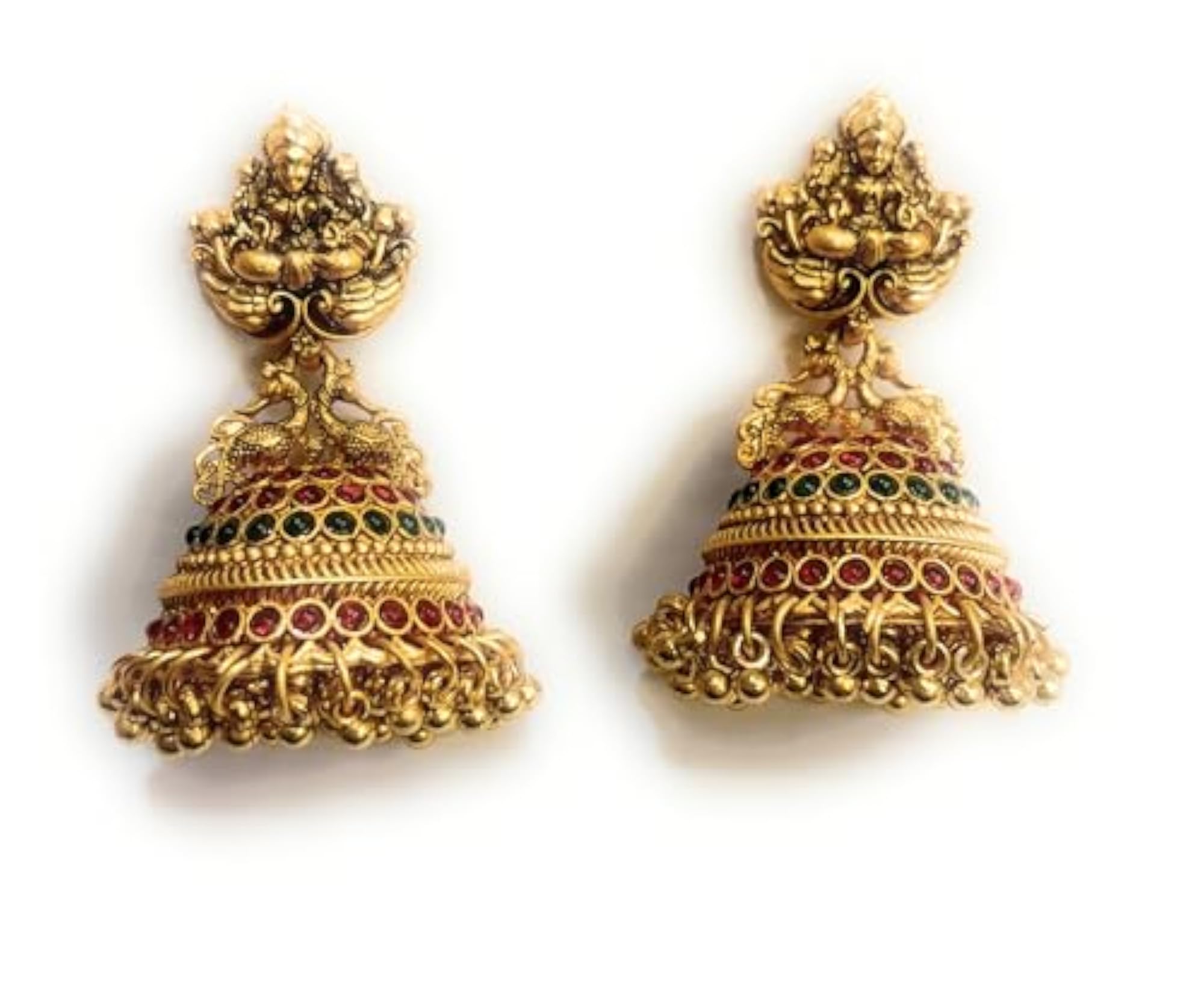 Women's Peacock Pearl Based Beautiful Pearl Stud Earrings