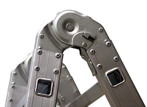 Escada Articulada 4x4 com 16 Degraus de Alumínio, BOTAFOGO, ESC0293