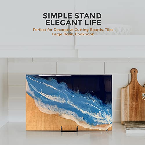 Image of TR-LIFE Plate Stands /Holder for Display, 8 Inch, Large, Metal Frame for Picture, Decorative Platter, Book, Photo Easel (2 Pack)