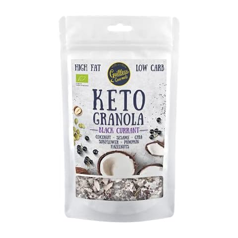 Guiltless Gourmets Keto Granola Black Currant 200g Low carb & Keto Friendly, Keto Food, Keto Snacks, Healthy Snacks Cover