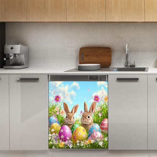 Protector magnético lavavajillas Mexpekil contra arañazos con conejitos 66cm 3