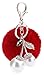 Seupeak Boule de Peluche en Cerisier en Cristal de Strass Cerisier avec Pendentif en Cristal Cadeau d'ornement 1pcs for Un ami Rose (Color : Red)