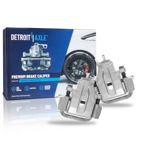Image of Detroit Axle - Rear Brake Calipers for 2008-2016 Toyota Sequoia 2007-2016 | Tundra, 2009 2010 2011 2012 2013 2014 2015 Disc Brake Calipers with Brackets Replacement