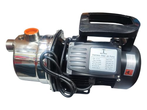 Image of COPPER MOTOR, JET PUMP, STAINLESS STEEL monoblock pumpset selfpriming 0.50 HP SUCTION 8M SELF PRIMING