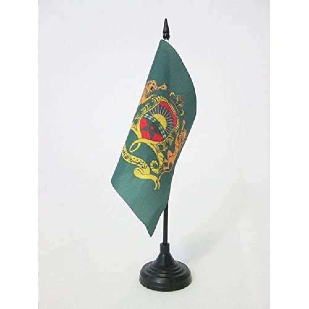 DRAPEAU DE TABLE ETENDARD ROYAL DU MAROC 15x15cm - PETIT DRAPEAUX DE
