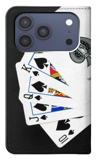 Étui Poker Royal Straight Flush en cuir à clapet pour iPhone 17 Pro - 2