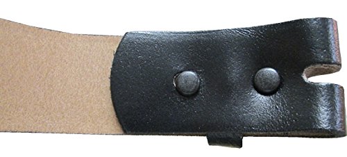 F&L Classic Belt For Buckle Men Snap On Strap Full Grain One Piece Leather No Buckle,1 1/2" Wide, Made In Usa, 1288 Black Size 44-Xx #TOP4