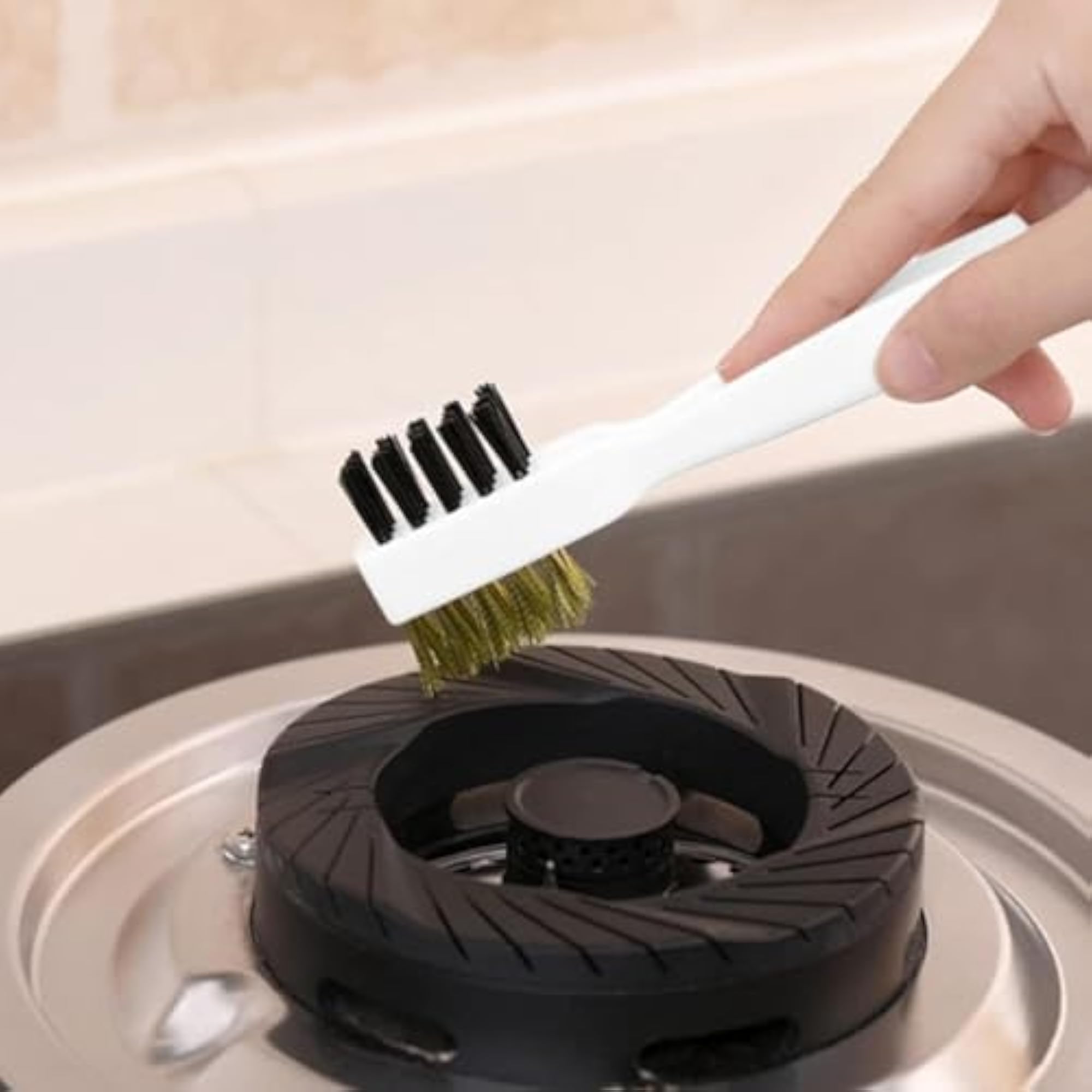 4in1 Multipurpose Gas Stove Top Burner Cleaning Brush