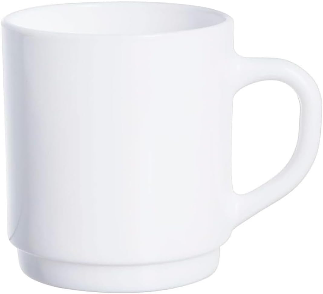 Dajar Luminarc Mug 29 cl Glass, White, 7.9 cm
