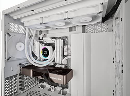 AF120 ELITE Ventola con cuscinetto fluidodinamico PWM da 120 mm ad alte prestazioni con Tecnologia AirGuide (Bassa rumorosità, Supporto per modalità Zero RPM) confezione singola - Bianco - Sistema di raffreddamento - Immagine 4