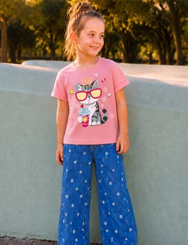Image of Toddler Girls T-Shirt Short Sleeve Cartoon Graphic Tee 2-6T