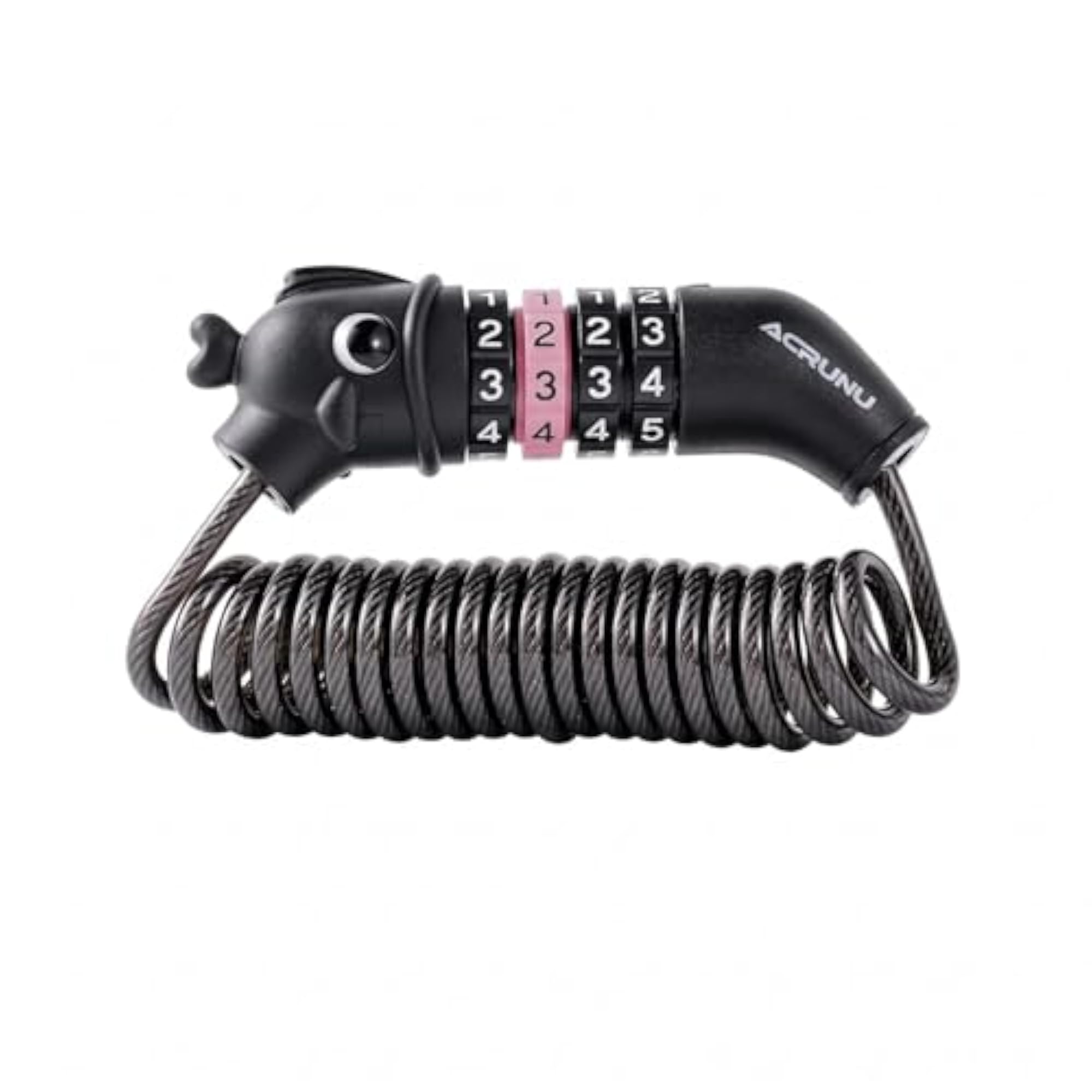 PVC-Coated Long Coiled Bike Lock, Rust-Resistant