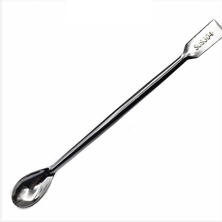 Stainless Steel Drug Spoon Set Use for Chemistry/Medical/Dental Experiment Medicines in Lab Reagents Spatula Weigh Spoon 12/PK