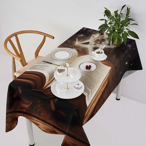 Nappe de table rectangulaire livre magique lavable pour cuisine - 3