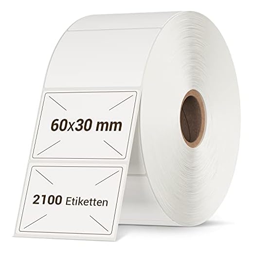 VIOKS Självhäftande etiketter 2100 x självhäftande etiketter för märkning 57 x 32 mm för etikettskrivare DHL etikettskrivare/skrivarpapper klistermärken för märkning – självhäftande etiketter för märkning
