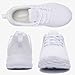 HIITAVE Girls White Sneakers for Running, Tennis, Volleyball & Cheer Breathable Lace Up Kids Outdoor Athletic Shoes All White Size 1 US Big Kid