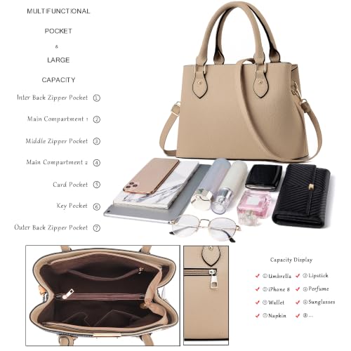 Image of CHICAROUSAL Purses and Handbags for Women Leather Crossbody Bags Women's Tote Shoulder Bag