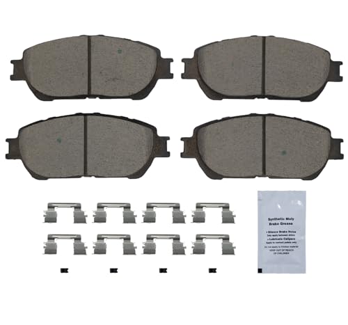 Image of HUSCH D906 Front Ceramic Brake Pads Kit Fit For Lexus ES300 2002-2003, For ES330 2004-2006, For Toyota Avalon 2005-2007, For Camry 2005-2006, For Sienna 2004-2010, For Solara 2004-2008