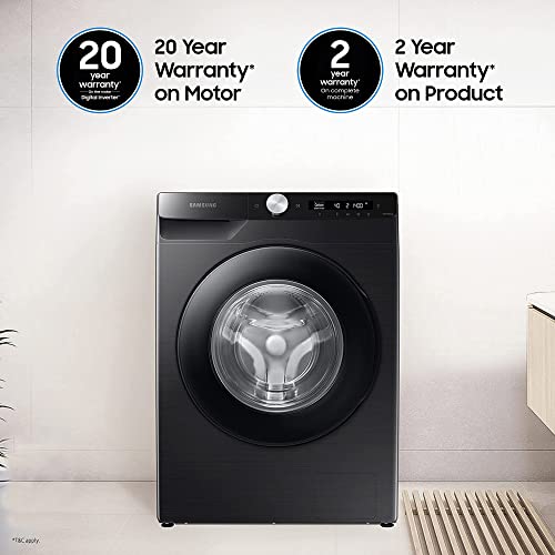 Upgrade Your Laundry Experience with Samsung's 8 Kg 5 Star AI Control & Wi-Fi Fully-Automatic Front Loading Washing Machine (WW80T504DAB1TL in Black Caviar)! Enjoy Superior Cleaning with the Latest Digital Inverter Technology. Order Now!