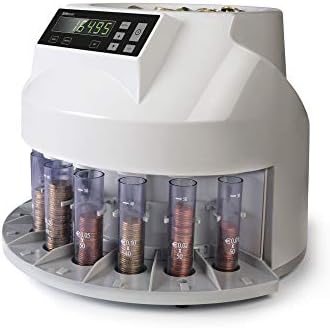 Safescan 1250 geldzählmaschine - automatischer münzzähler und sortierer für Euro Münzen