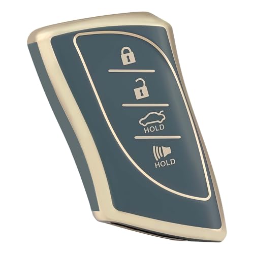 Coque de clé Lexus contre rayures et chutes, protection complète en TPU souple bleu
