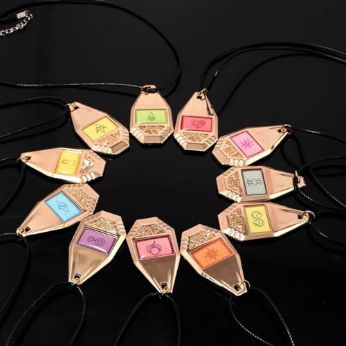 Digimon Adventure Tag & Crest Necklace Digital Monster Courage Friendship Hope Evolution Pendant Necklace Gift Toy, As Pic3