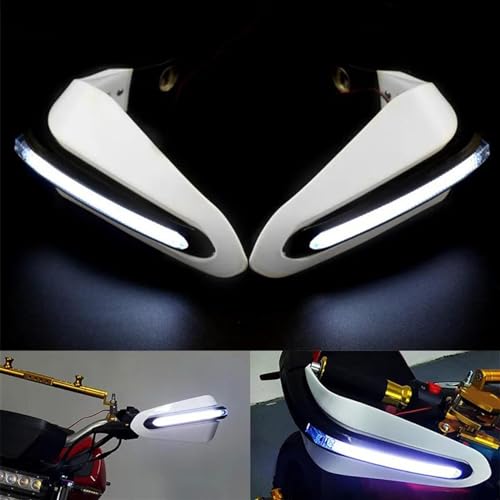 Protège-mains de moto avec lumière pour guidon Kawasaki Er6F Z800 Z750 ER5 - 7